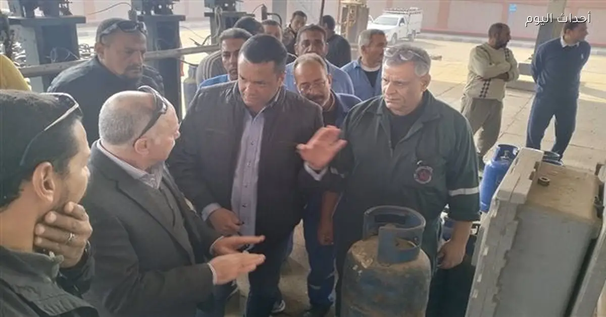 تفقد السكرتير العام المساعد للدقهلية محطة تعبئة الغاز بطلخا