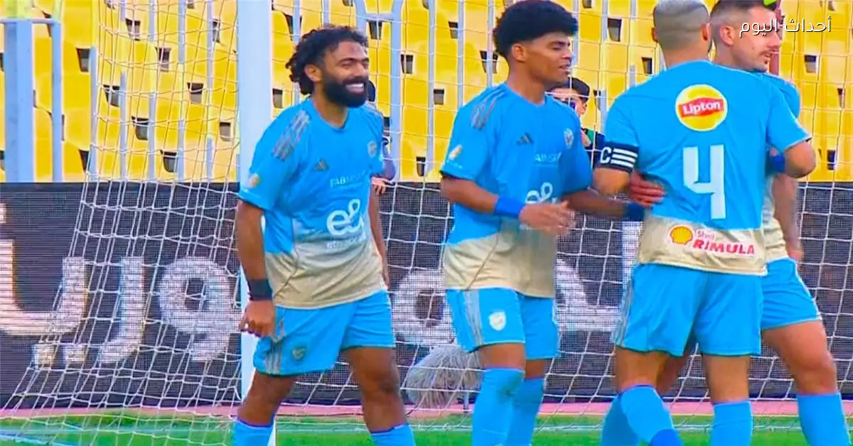 حسين الشحات يحرز الهدف الثاني للأهلي في مرمى فاركو