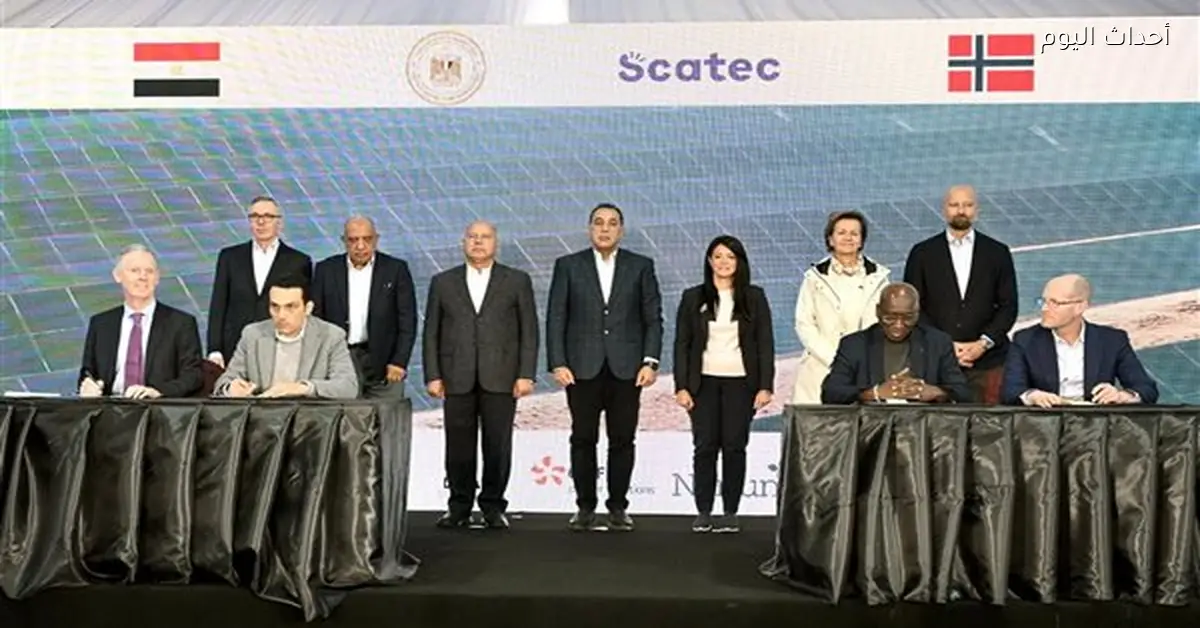 رئيس الوزراء يشهد توقيع اتفاقيات لمشروع ڤالي للطاقة المستدامة