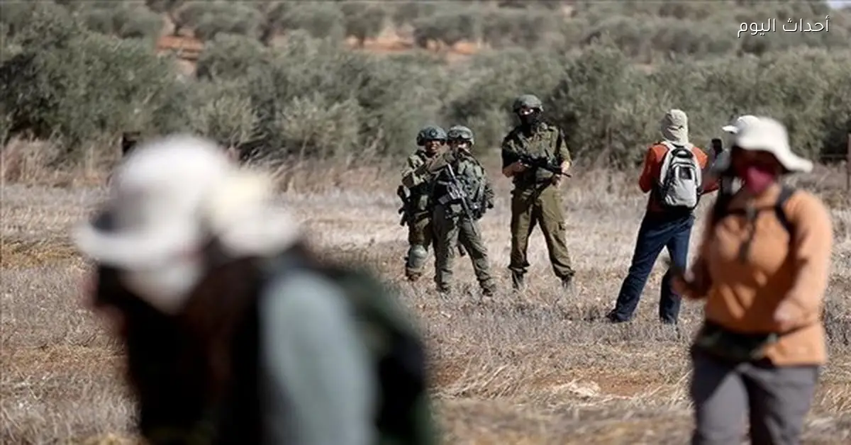 مستوطنون يعتدون على الفلسطينيين في رام الله