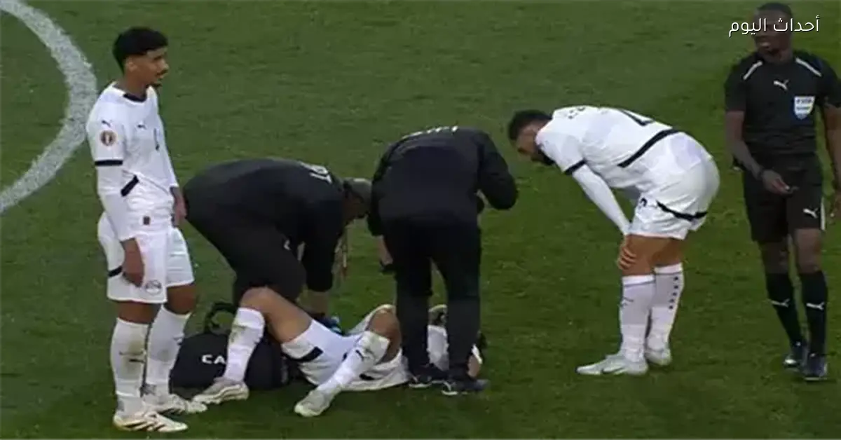 مهند لاشين يكمل تدريباته بعد الإصابة في الضلوع استعدادًا لمباراة بنين