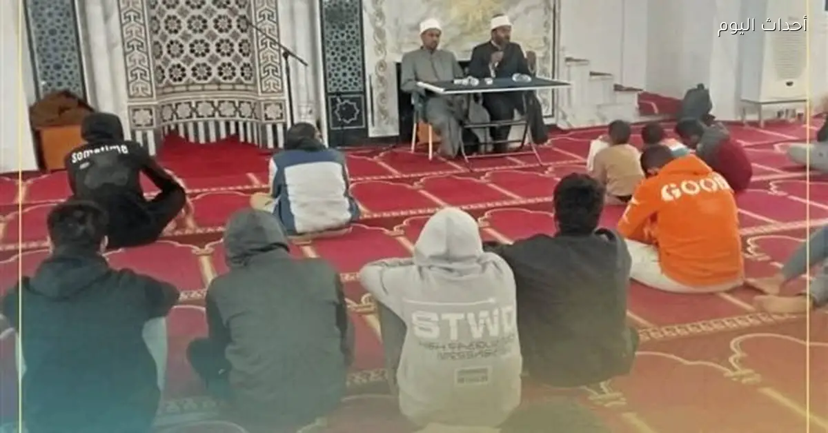 ندوة تثقيفية عن التبرع بالدم في مسجد نبي الله عيسى بالسويس