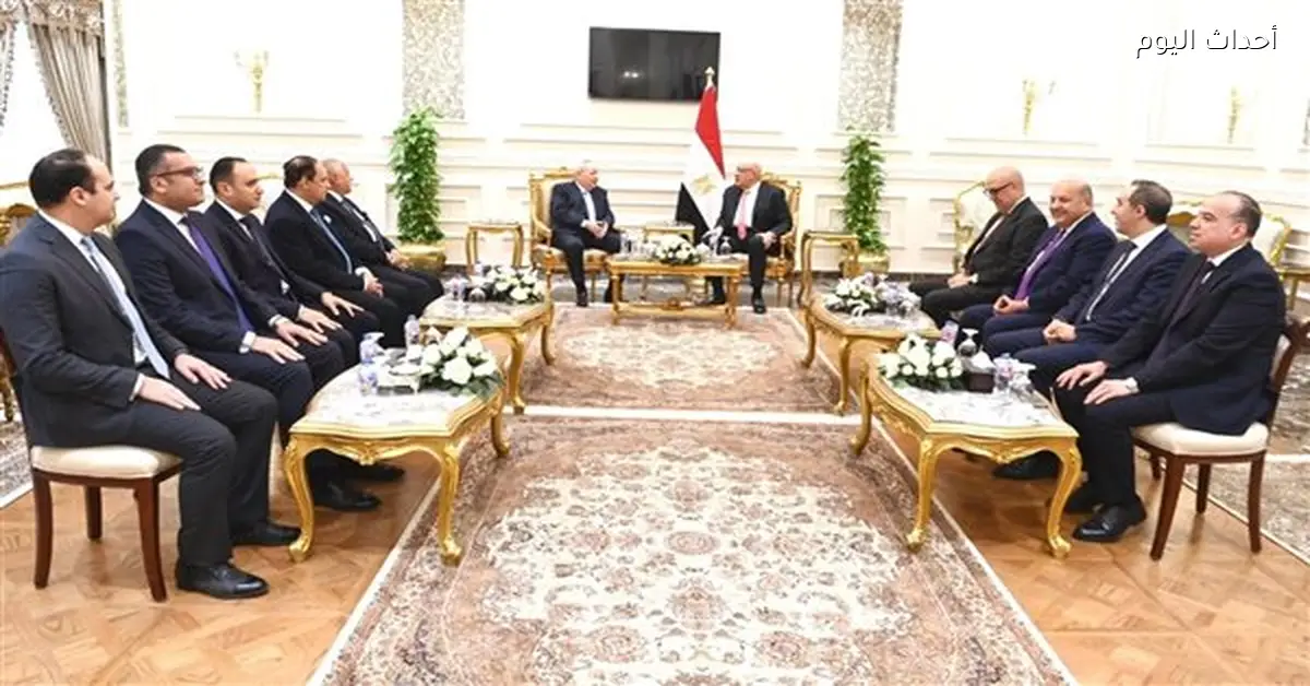 رئيس مجلس النواب يستقبل الوفود الرسمية لتقديم التهاني