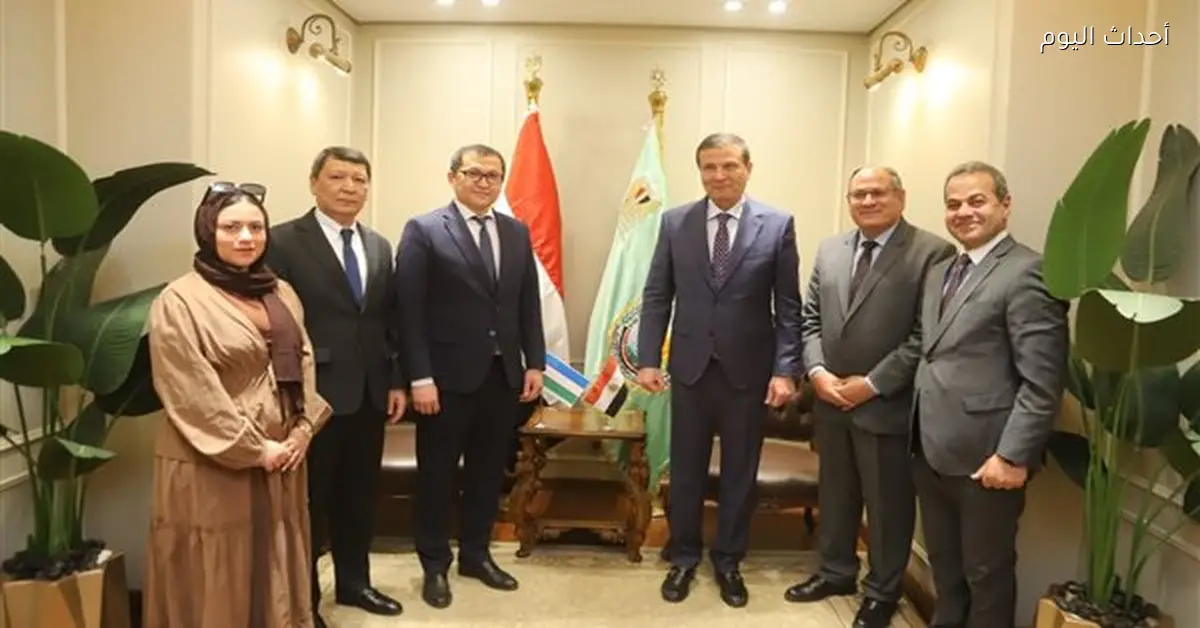 وزير الزراعة يستقبل سفير أوزبكستان لبحث التعاون الزراعي
