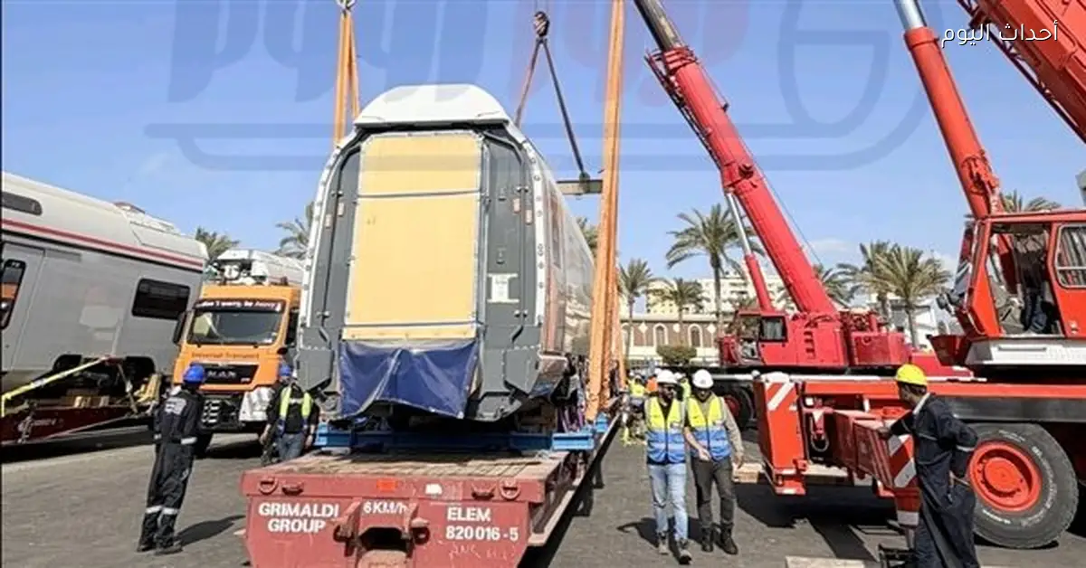 وصول دفعة جديدة من قطارات فيلاروا السريعة إلى الإسكندرية