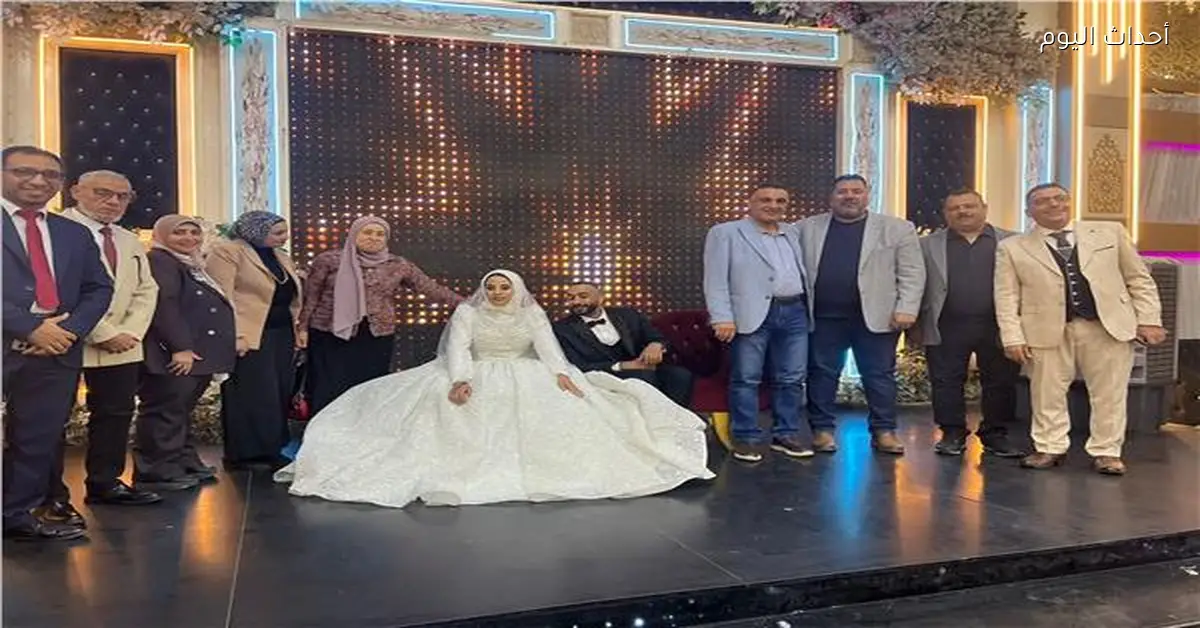 زفاف شابين من أبناء دور الرعاية في كفر الشيخ بحضور وكيل التضامن