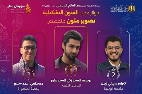 جامعة المنصورة تفوز بـ 8 جوائز في مهرجان إبداع