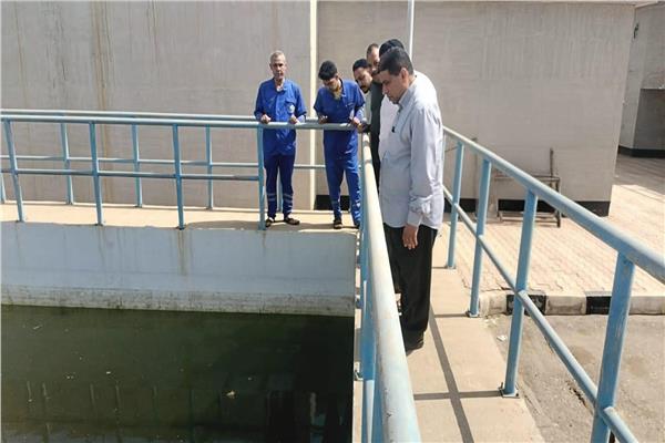 رئيس مياه المنوفية يزور محطات الصرف الصحي في الشهداء