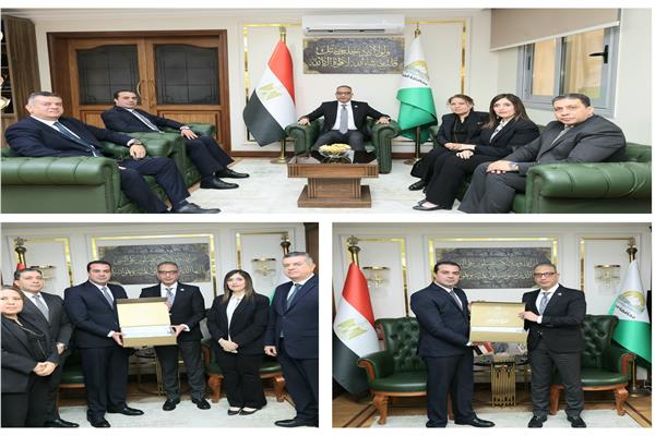 محافظ الجيزة يبحث تعزيز التعاون مع وفد البنك الزراعي المصري