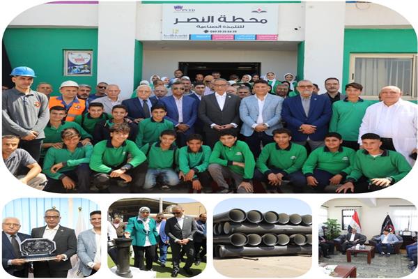 محافظ الجيزة يتفقد شركة النصر للمسبوكات في الوراق