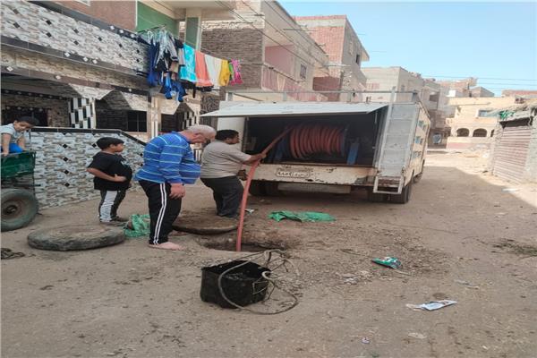 محافظ كفر الشيخ يوجه بصيانة شبكات الصرف الصحي في قرى قلين