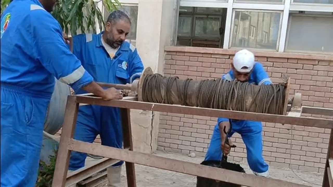 شركة مياه القناة تنهي أعمال التطهير الشامل لمحطة صرف صحي عرب المعمل في السويس