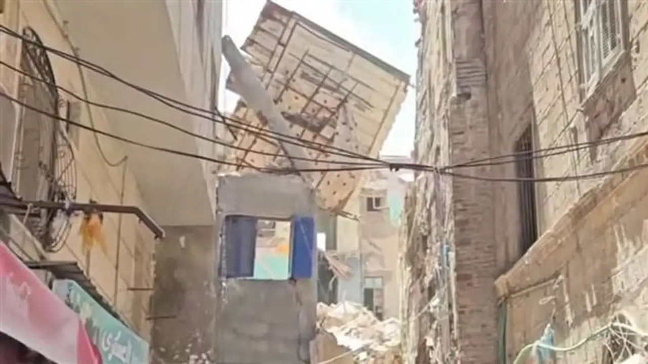 تقرير اللجنة الهندسية حول انهيار جزئي لعقار في الزيتون