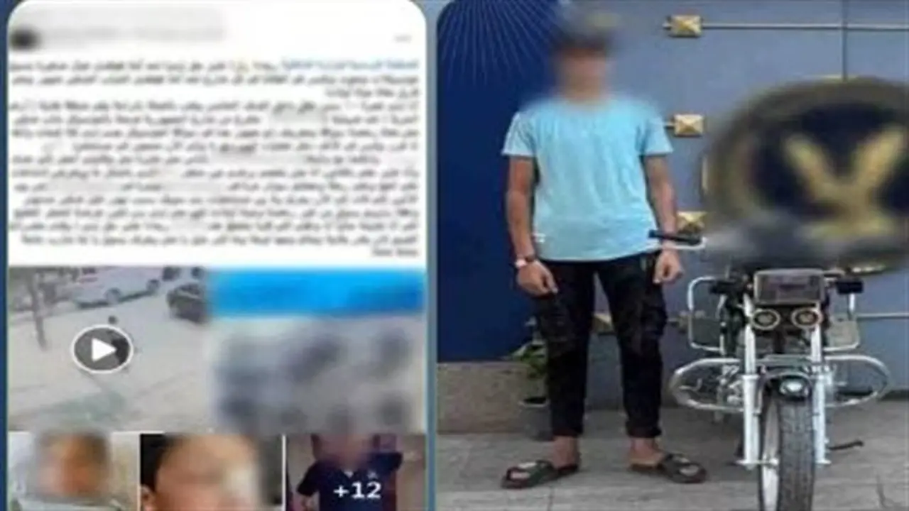 سائق دراجة نارية يدهس طفلًا في بني سويف ويهرب بعد تداول فيديو الحادث