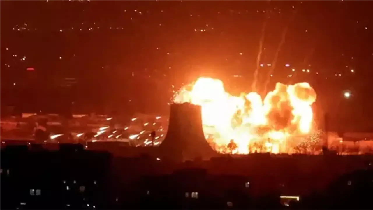 صاروخ أمريكي يستهدف جزيرة قشم الإيرانية