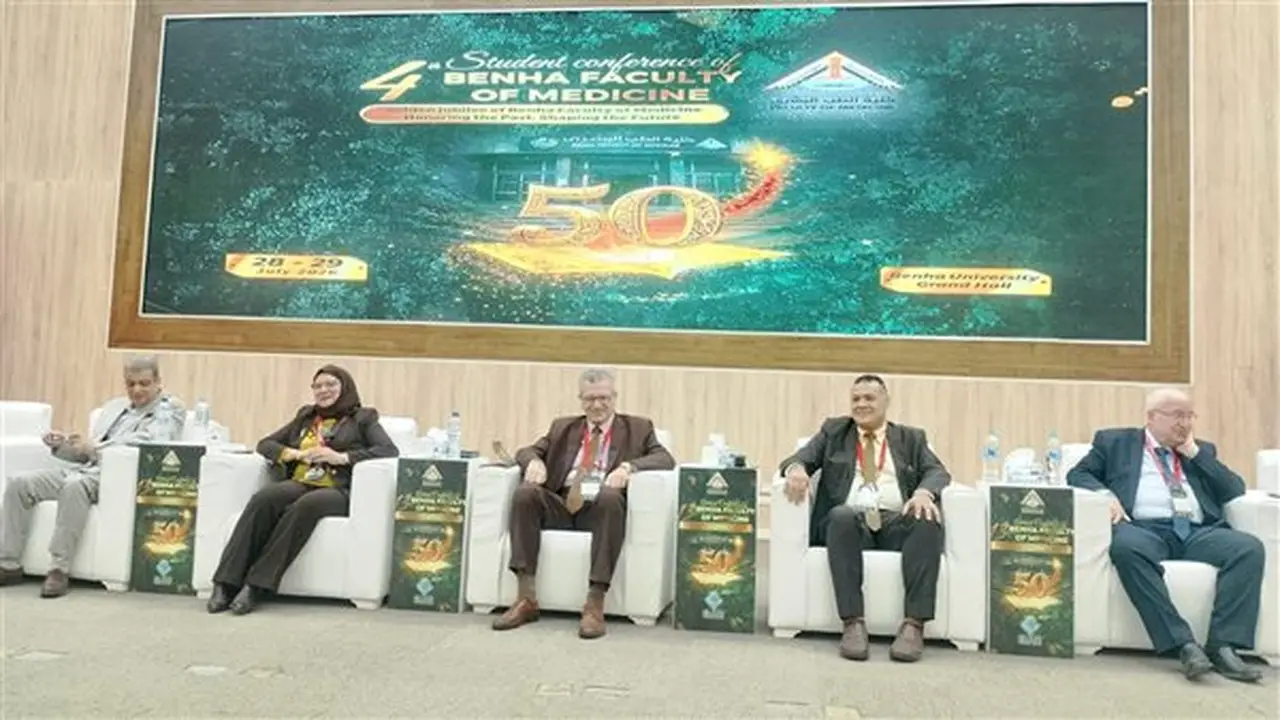 افتتاح المؤتمر الطلابي لكلية طب بنها بمشاركة 16 دولة عربية وأجنبية