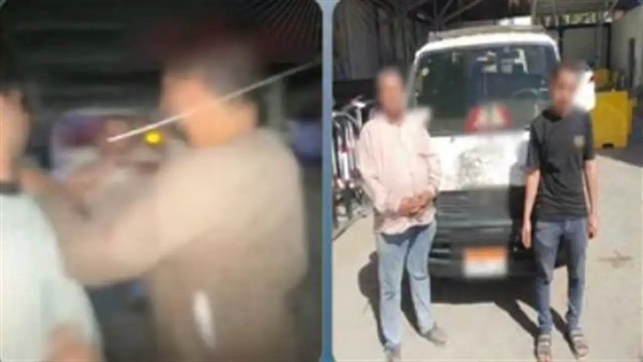 سائق ميكروباص وآخر يتعديان على سيدة اعترضت على تحميل ركاب زائد بموقف سوهاج