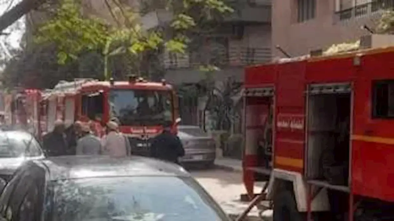 اندلاع حريق في عقار بحدائق القبة والجهات المختصة تتدخل للسيطرة