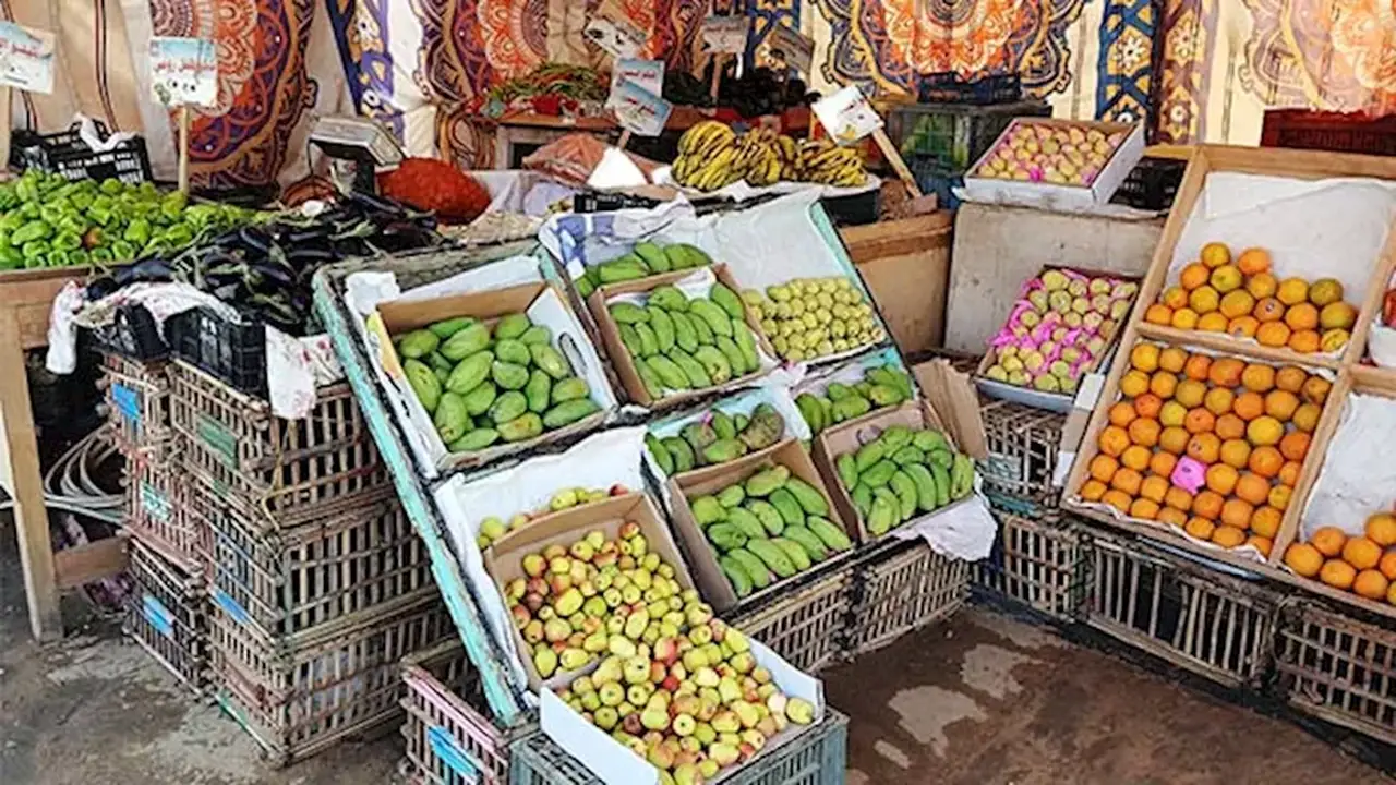 طرح الخضروات والفاكهة بأسعار منافسة في منافذ الخارجة (صور)