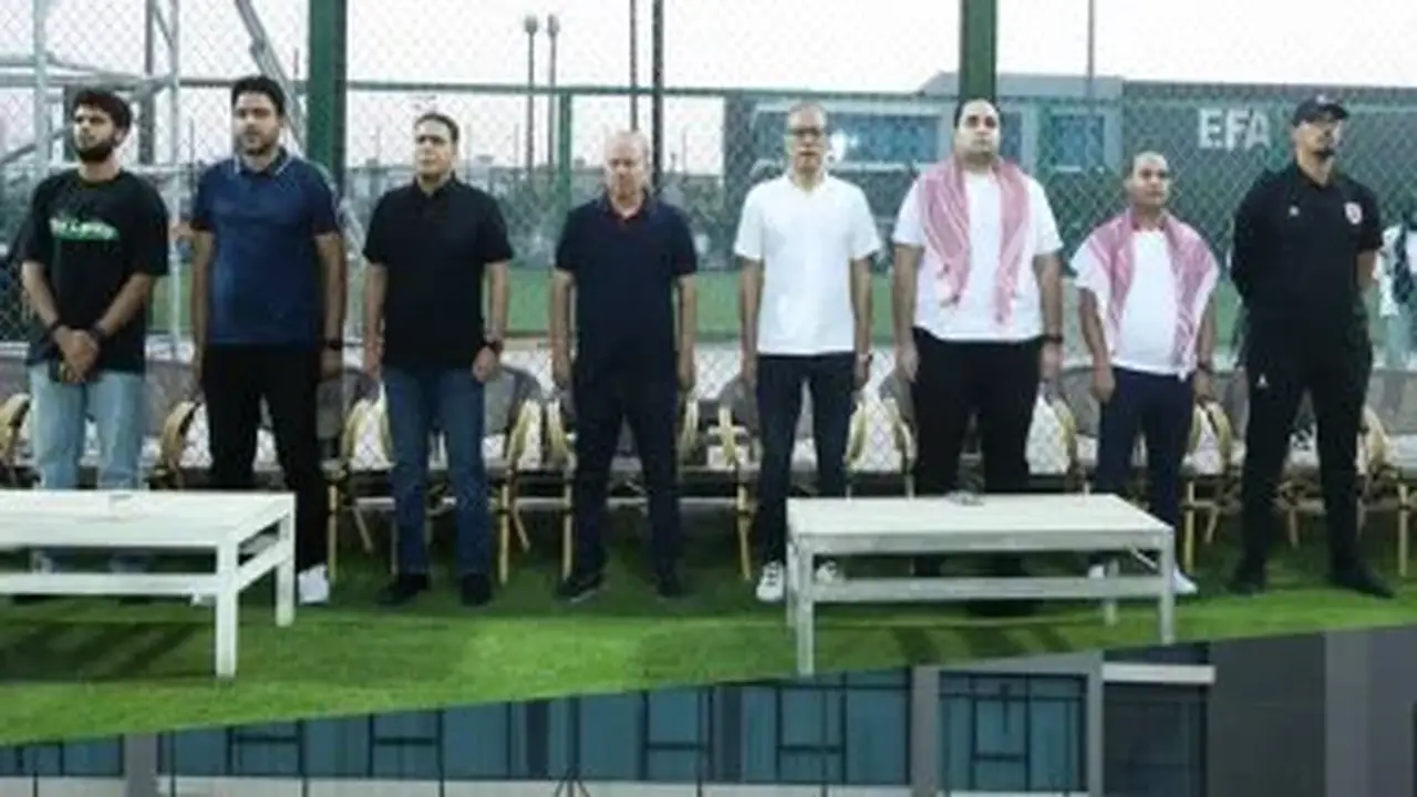 دقيقة حداد على روح اللواء يوسف الدهشوري حرب قبل مباراة منتخب الشباب والأردن