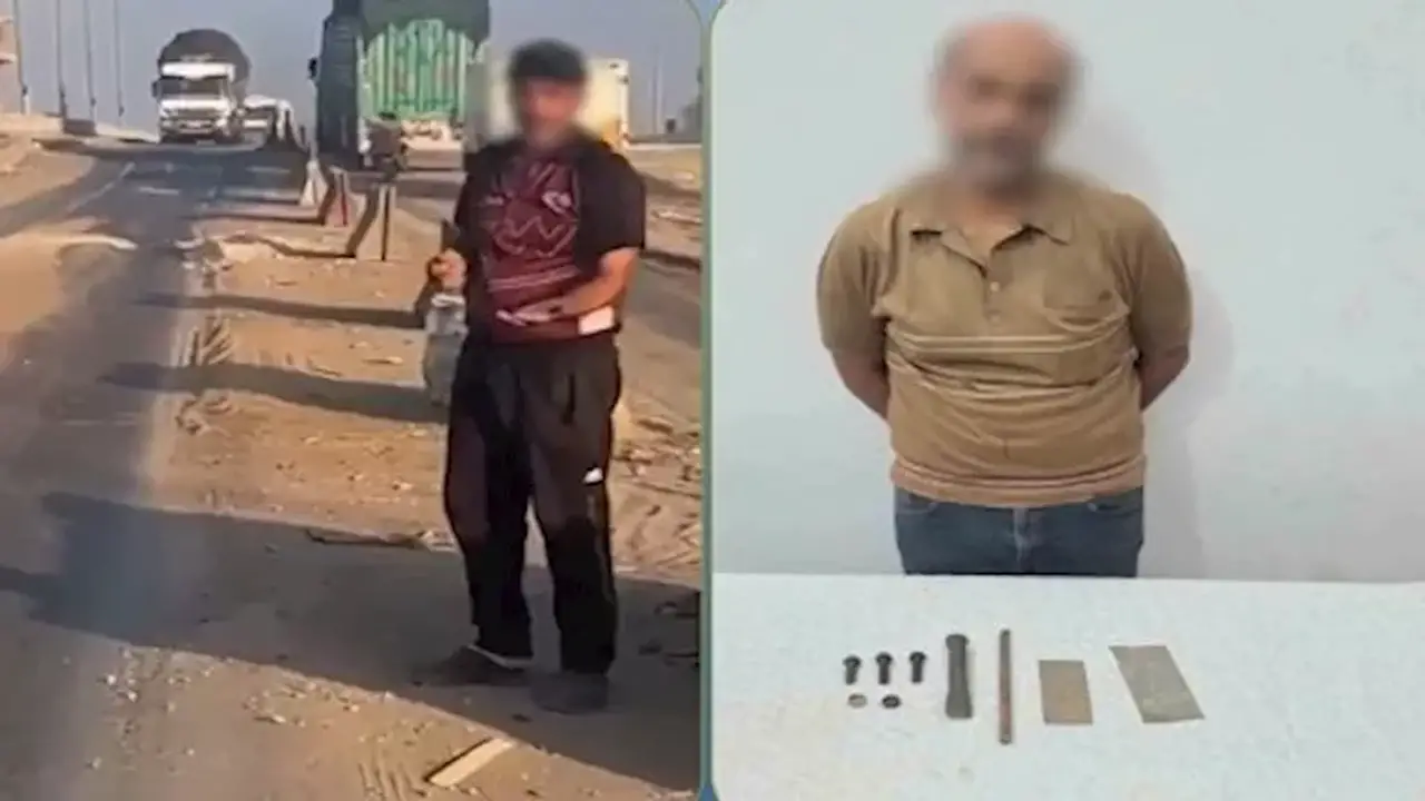 فيديو يكشف هوية متهم بسرقة أجزاء من كوبري دمياط