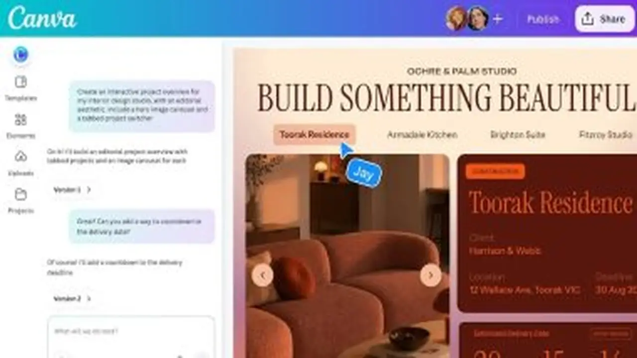 كانفا تطلق أداة Canva Code 2.0 لمساعدة المبتدئين في تصميم مواقع الويب مجاناً