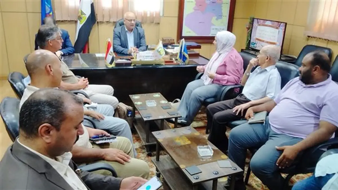 وكيل زراعة البحيرة يستقبل الرئيس التنفيذي لمعهد دلتا الأنهار