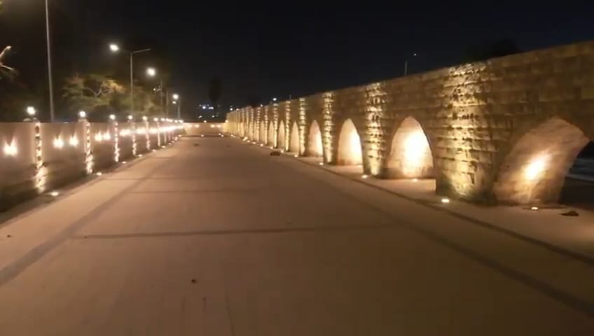 اعمال التطوير بمحيط سور مجرى العيون