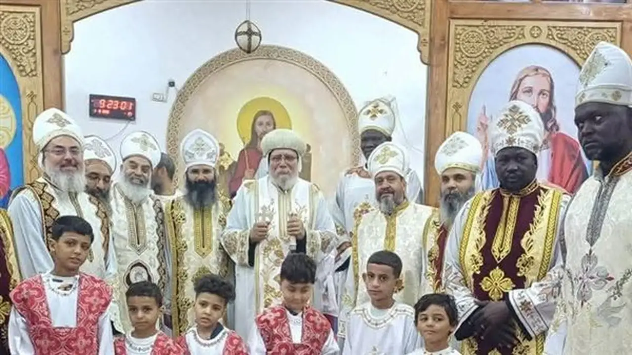 الأنبا أكليمندس يترأس قداس عيد تكريس أول كنيسة للشهيد أبي سيفين في مدينة الأمل