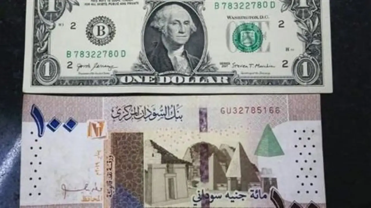 تراجع سعر الجنيه السوداني مقابل الدولار في بنك السودان المركزي
