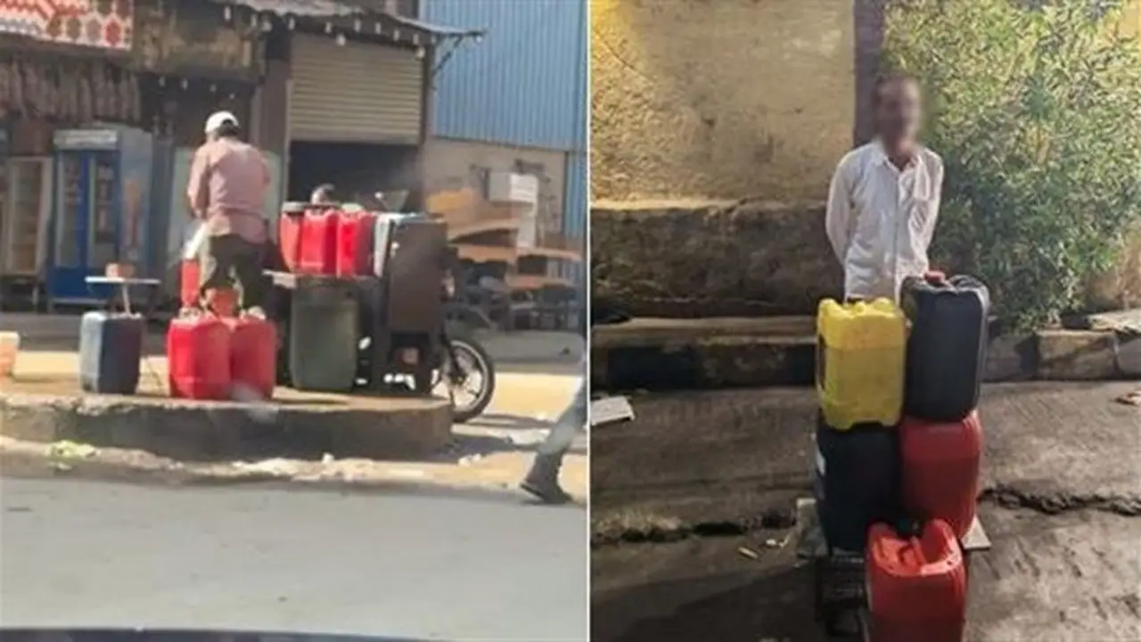 ضبط شخص بتهمة الاتجار في المواد البترولية بالسوق السوداء في بولاق الدكرور
