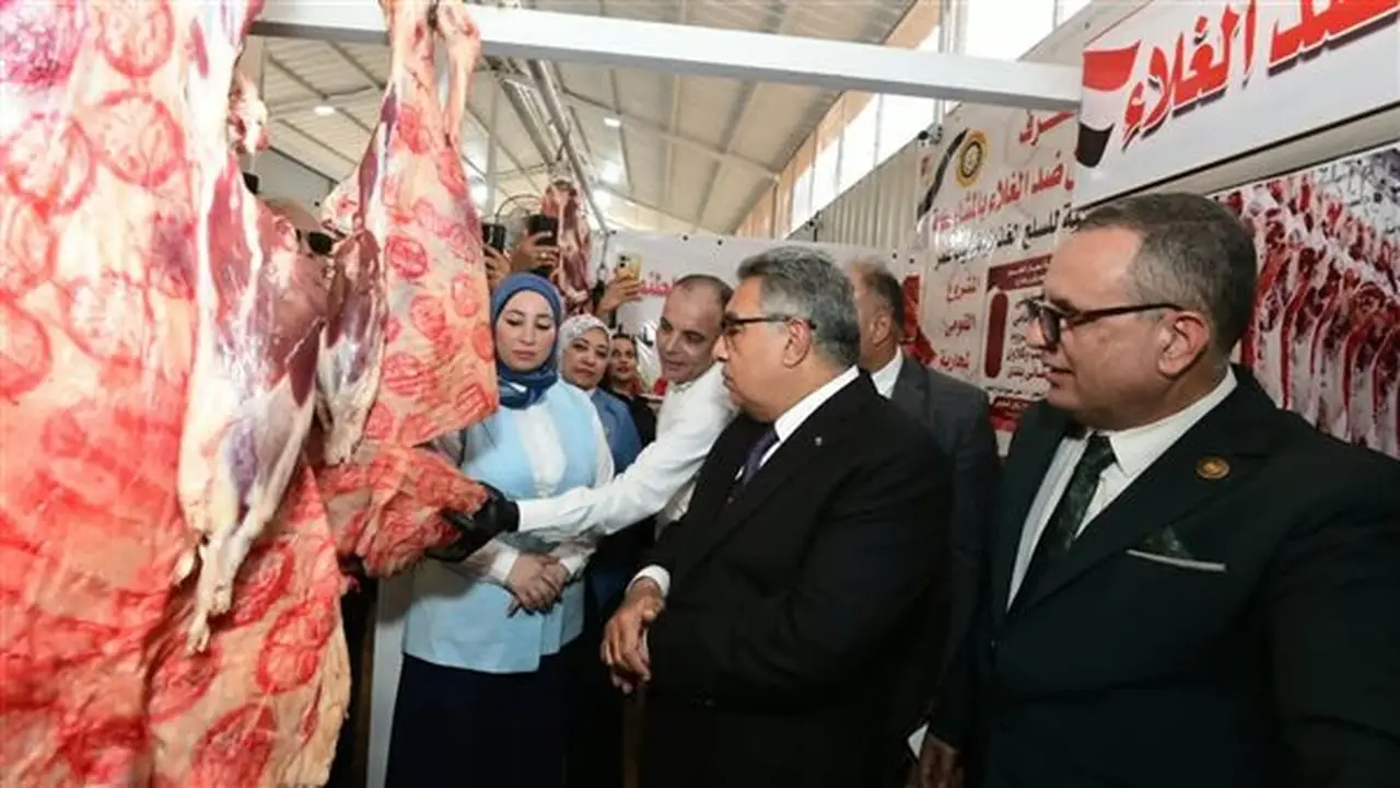 محافظ الدقهلية يفتتح معرض السلع الغذائية في ميت غمر (فيديو وصور)