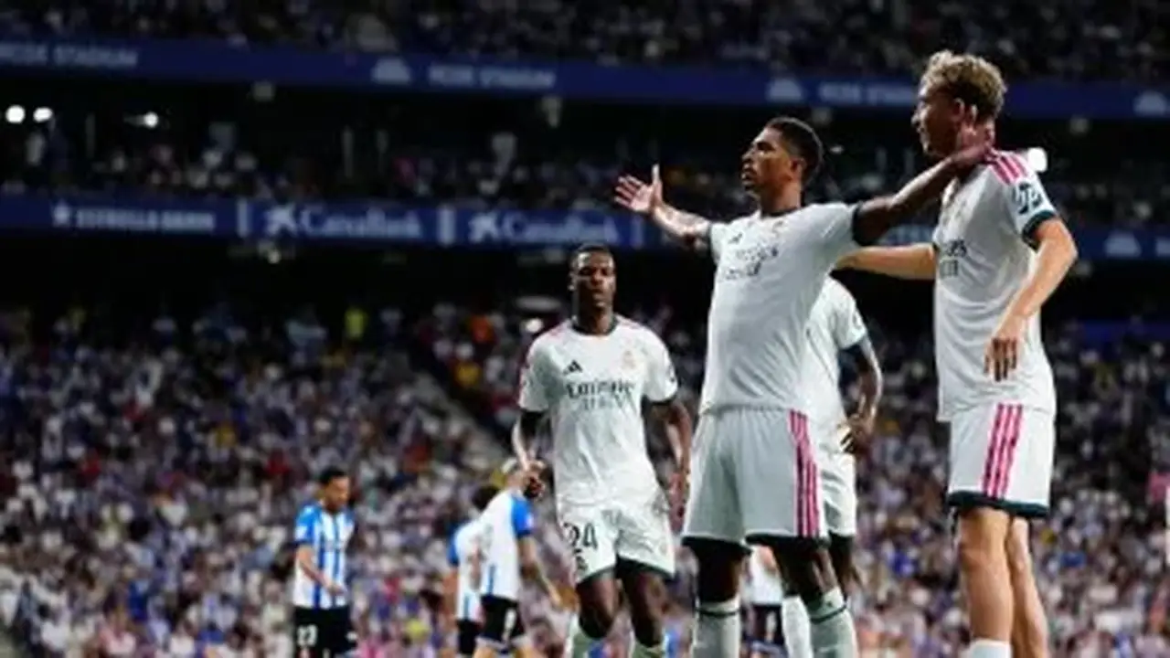 إسبانيول وريال مدريد يتعادلان 1-1 في الشوط الأول بالدوري الإسباني (فيديو)