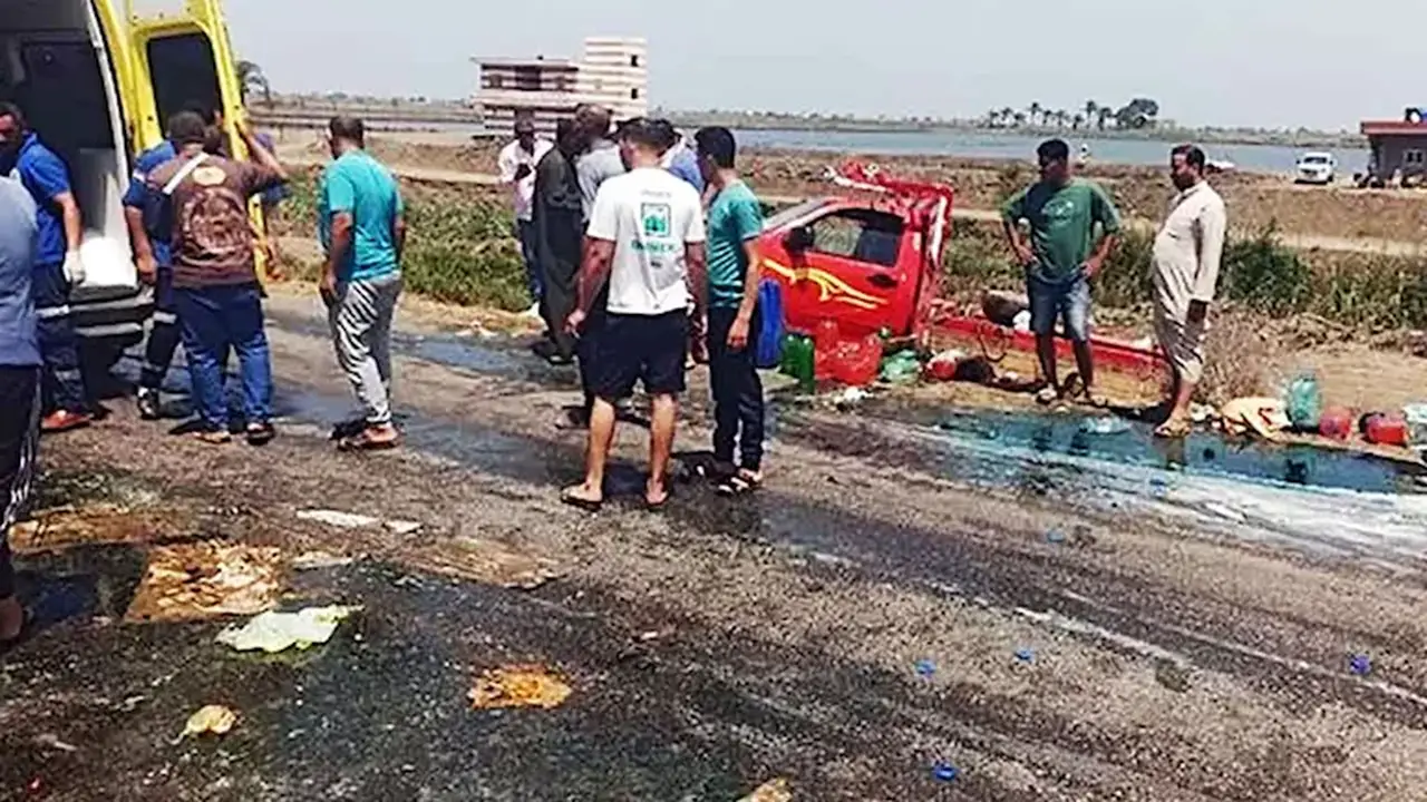 ارتفاع حصيلة ضحايا حادث تصادم عمال مزارع العنب في المنيا إلى حالتي وفاة و8 مصابين
