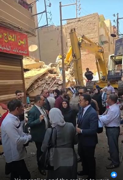 النيابة الإدارية تحقق في انهيار عقار زفتى (1) النيابة الإدارية تحقق في انهيار عقار زفتى (1)