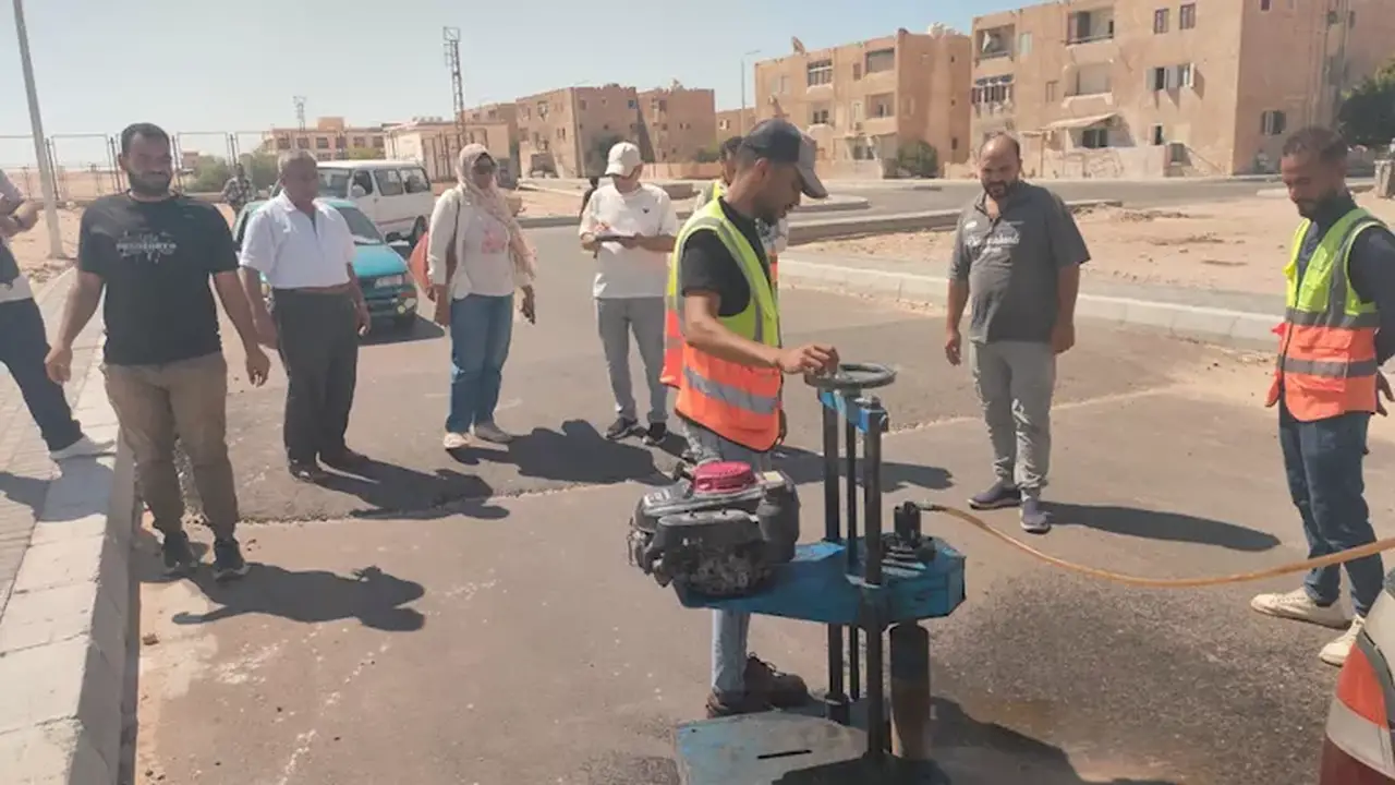 إنجاز خطة تطوير الطرق بطول 4.8 كيلومتر في مدينة طور سيناء