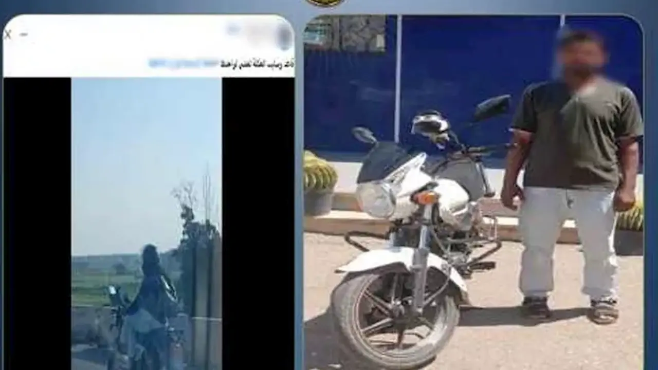 ضبط سائق دراجة نارية استعرض برعونة في الشرقية بعد انتشار فيديو الحادث