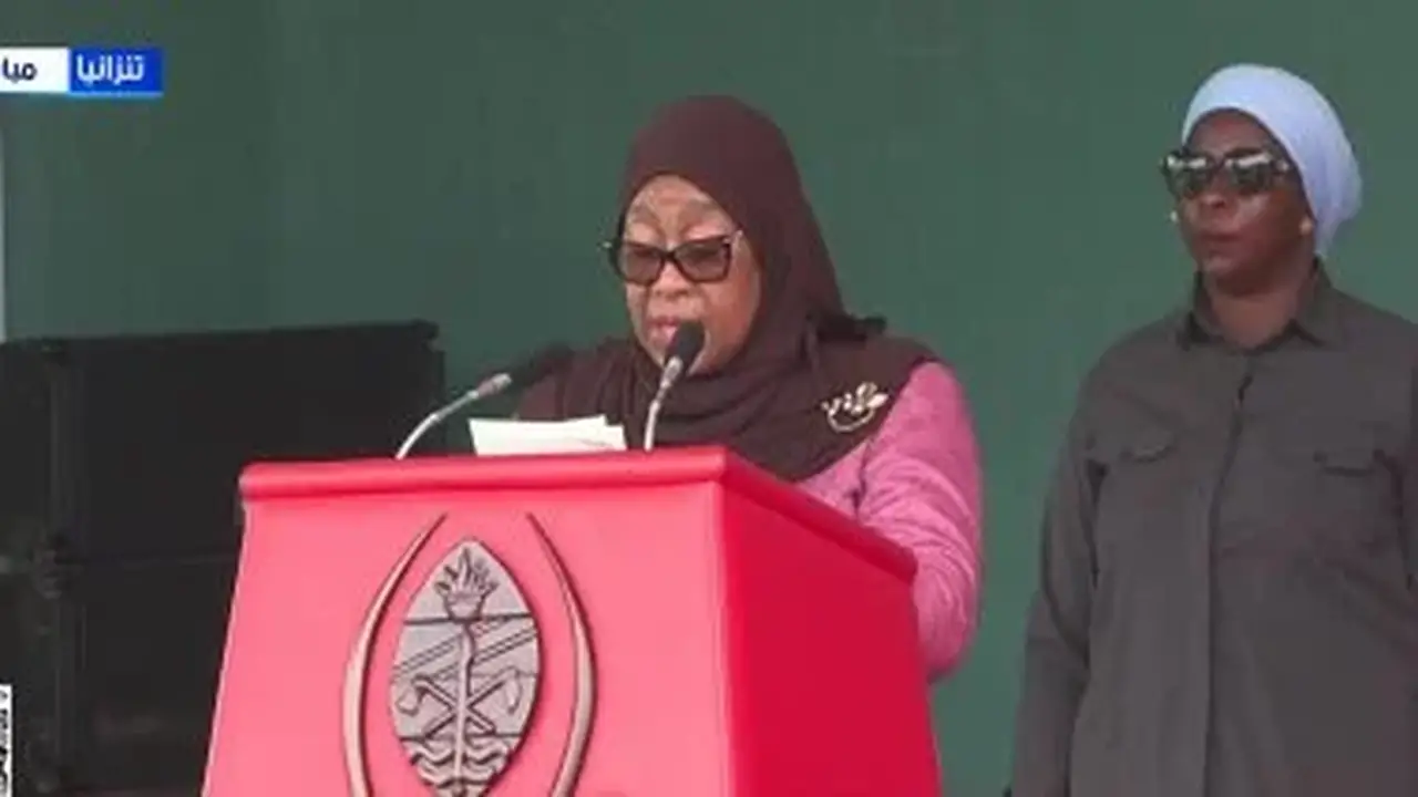رئيسة تنزانيا تشكر مصر بقيادة السيسي على دعم مشروع جوليوس نيريري