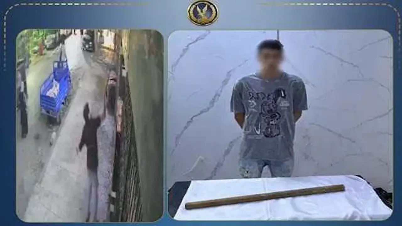 عامل يحطم كاميرات مراقبة عقار في القاهرة بعد خلاف مع سيدة | فيديو