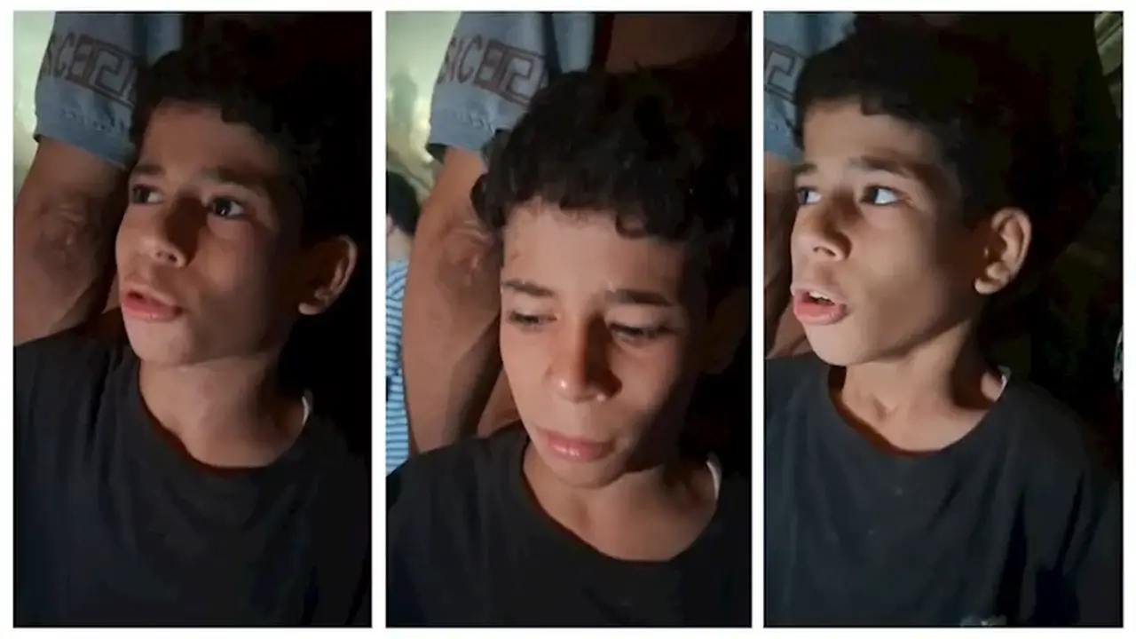 طفل يروي تفاصيل نجاته من انهيار عقار زفتى – فيديو