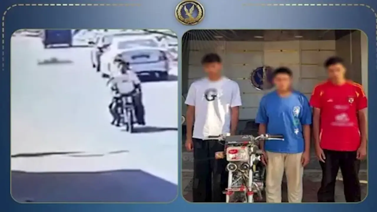 ضبط 3 طلاب بعد صدم فتاة بدراجة نارية في الغربية | فيديو