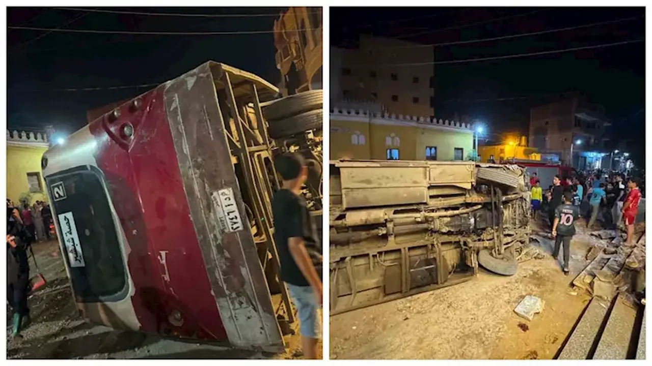 طفل يقود أتوبيسًا ويتسبب في وفاة شخص وإصابة 3 آخرين بالغربية