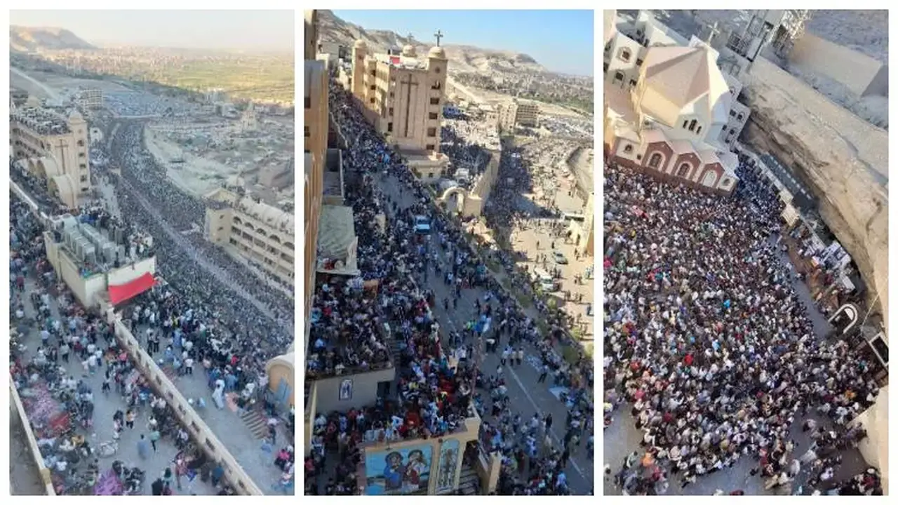 احتفالات العذراء بدير درنكة: مشاركة وفود إثيوبية وإريترية في الليلة الختامية – فيديو وصور