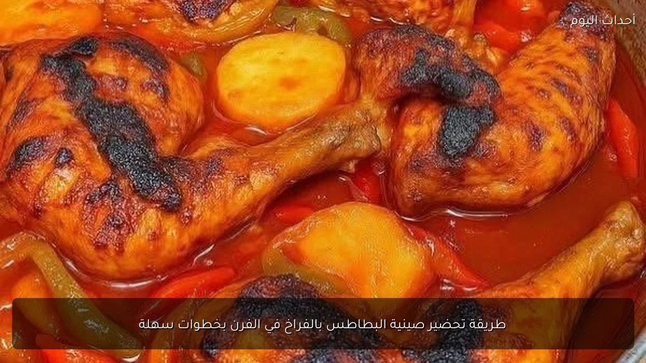 طريقة تحضير صينية البطاطس بالفراخ في الفرن بخطوات سهلة