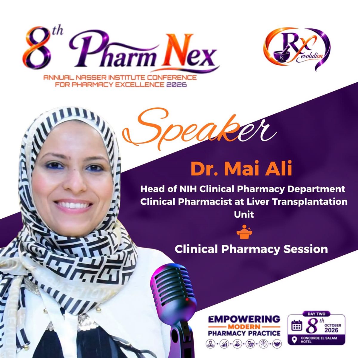 انطلاق فعاليات Pharm NEX 2026 لتعزيز الممارسة الصيدلية بمعهد ناصر 1000521511