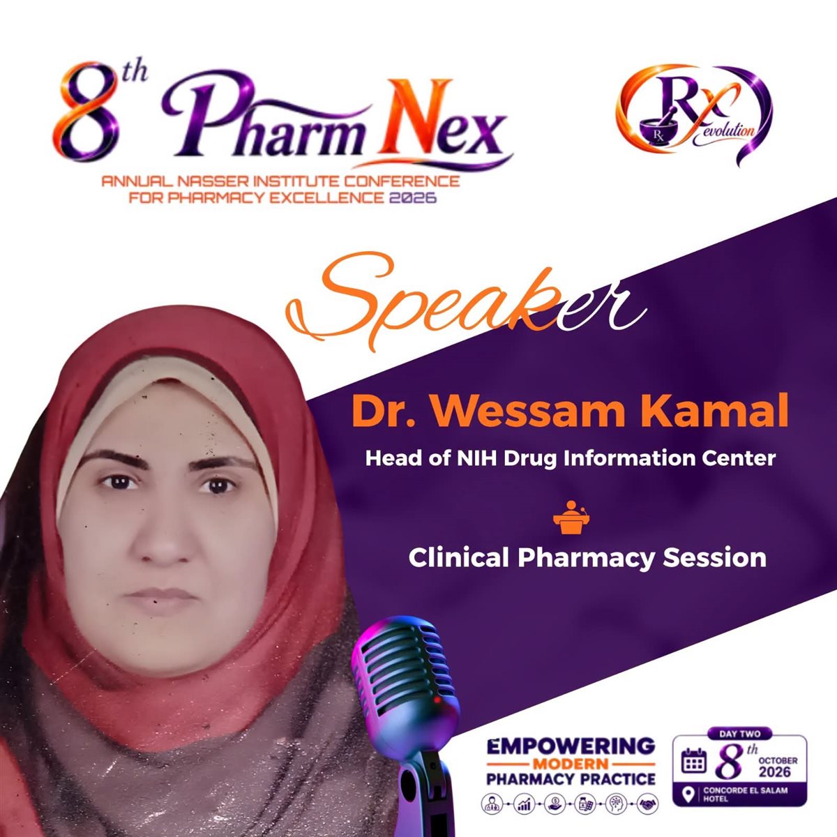 انطلاق فعاليات Pharm NEX 2026 لتعزيز الممارسة الصيدلية بمعهد ناصر 1000521510