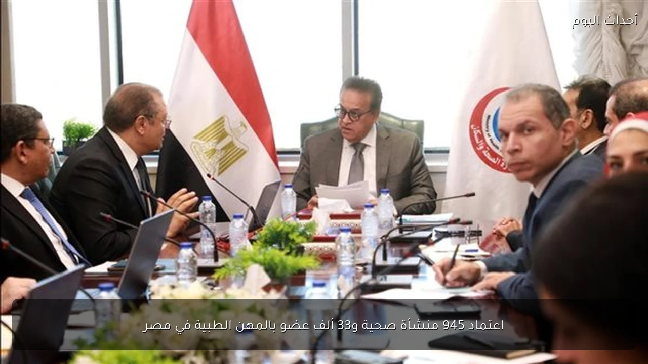 اعتماد 945 منشأة صحية و33 ألف عضو بالمهن الطبية في مصر