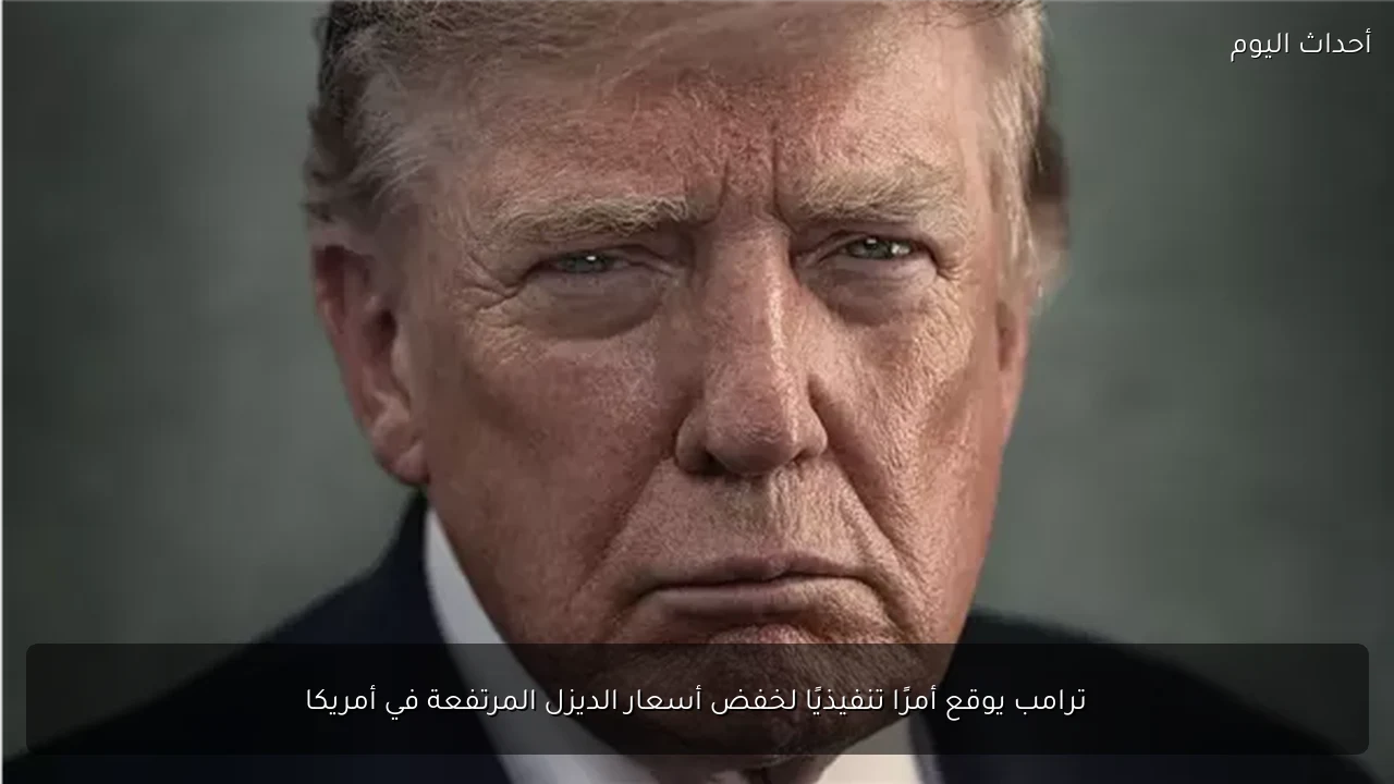ترامب يوقع أمرًا تنفيذيًا لخفض أسعار الديزل المرتفعة في أمريكا