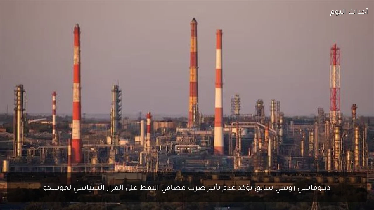 دبلوماسي روسي سابق يؤكد عدم تأثير ضرب مصافي النفط على القرار السياسي لموسكو