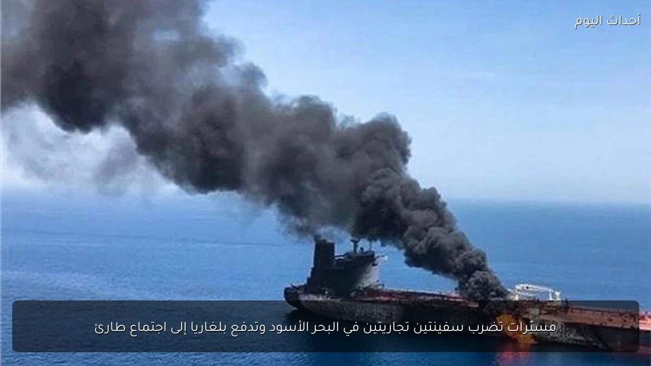 مسيّرات تضرب سفينتين تجاريتين في البحر الأسود وتدفع بلغاريا إلى اجتماع طارئ